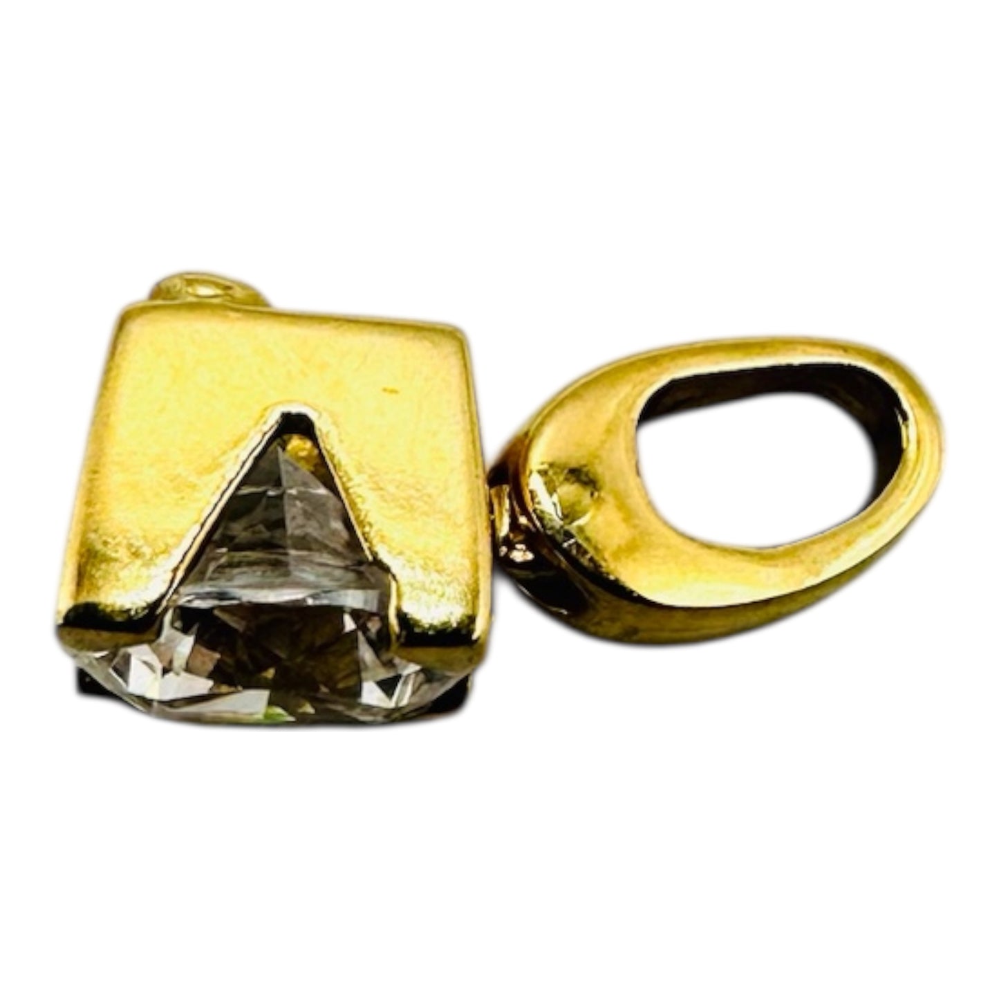 Pendentif Pierre Brillante en Or 18K