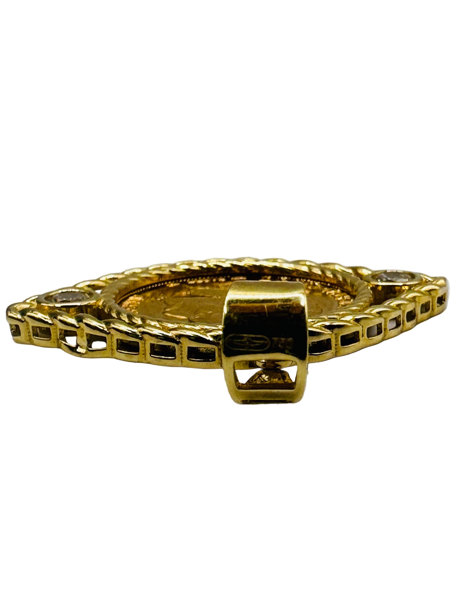 Pendentif porte-pièce Napoléon 20 Francs-Œil en or 18 & 21.6 carats