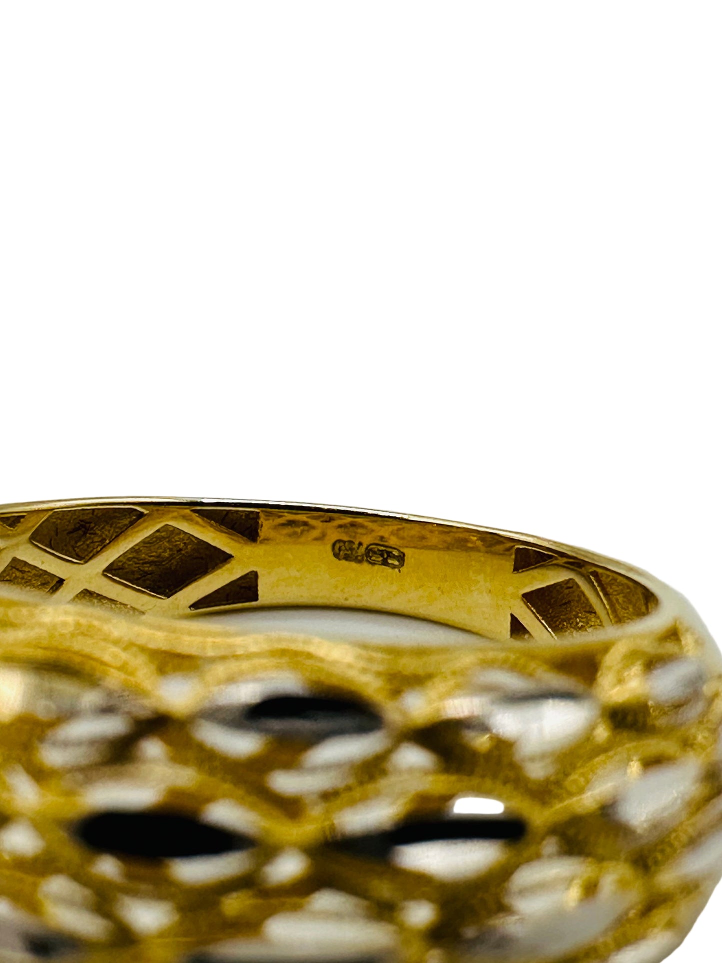 Bague Bombée en Or Jaune 18 Carats