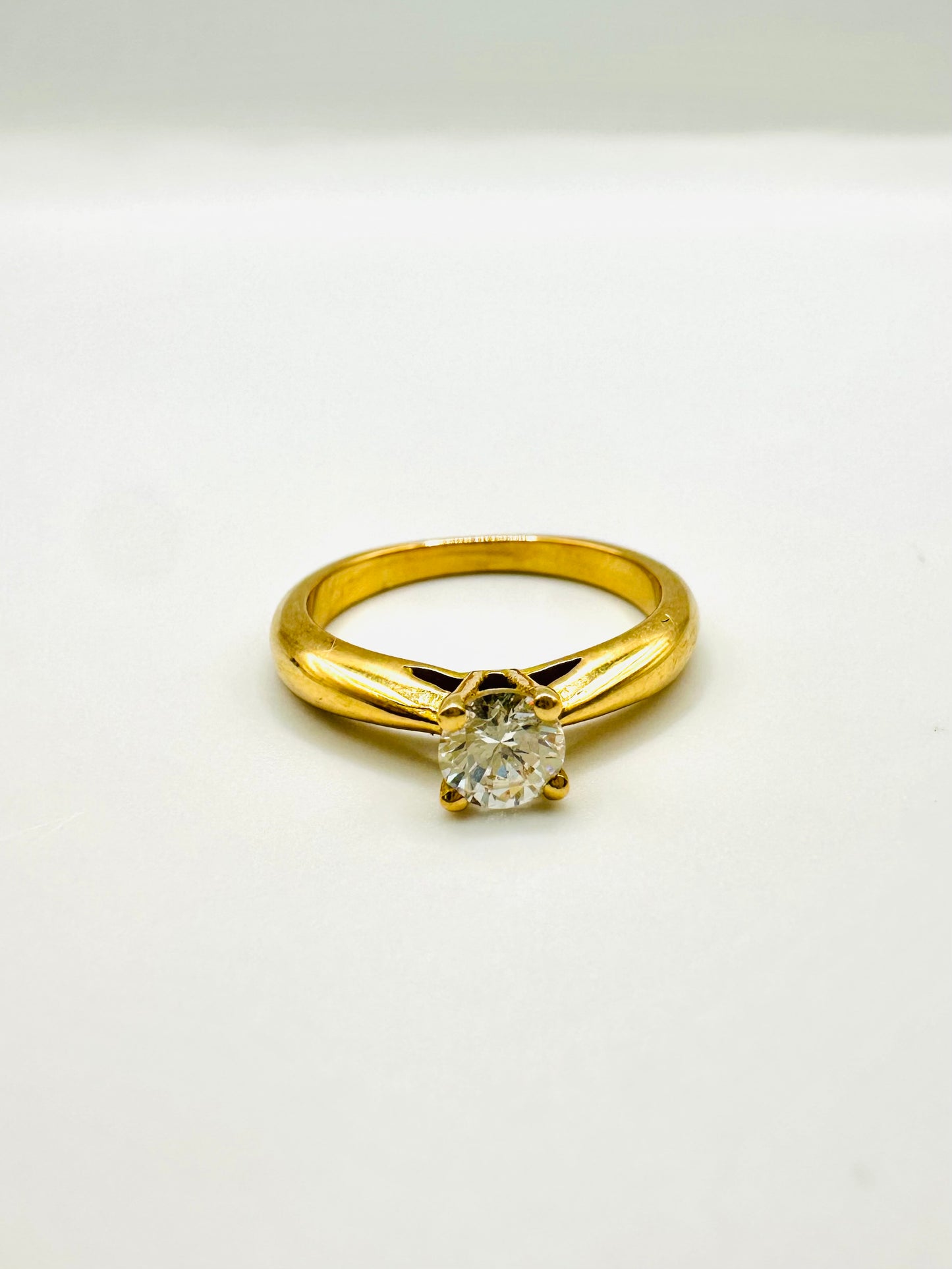 Bague de Mariage Solitaire En Or 18 Carats