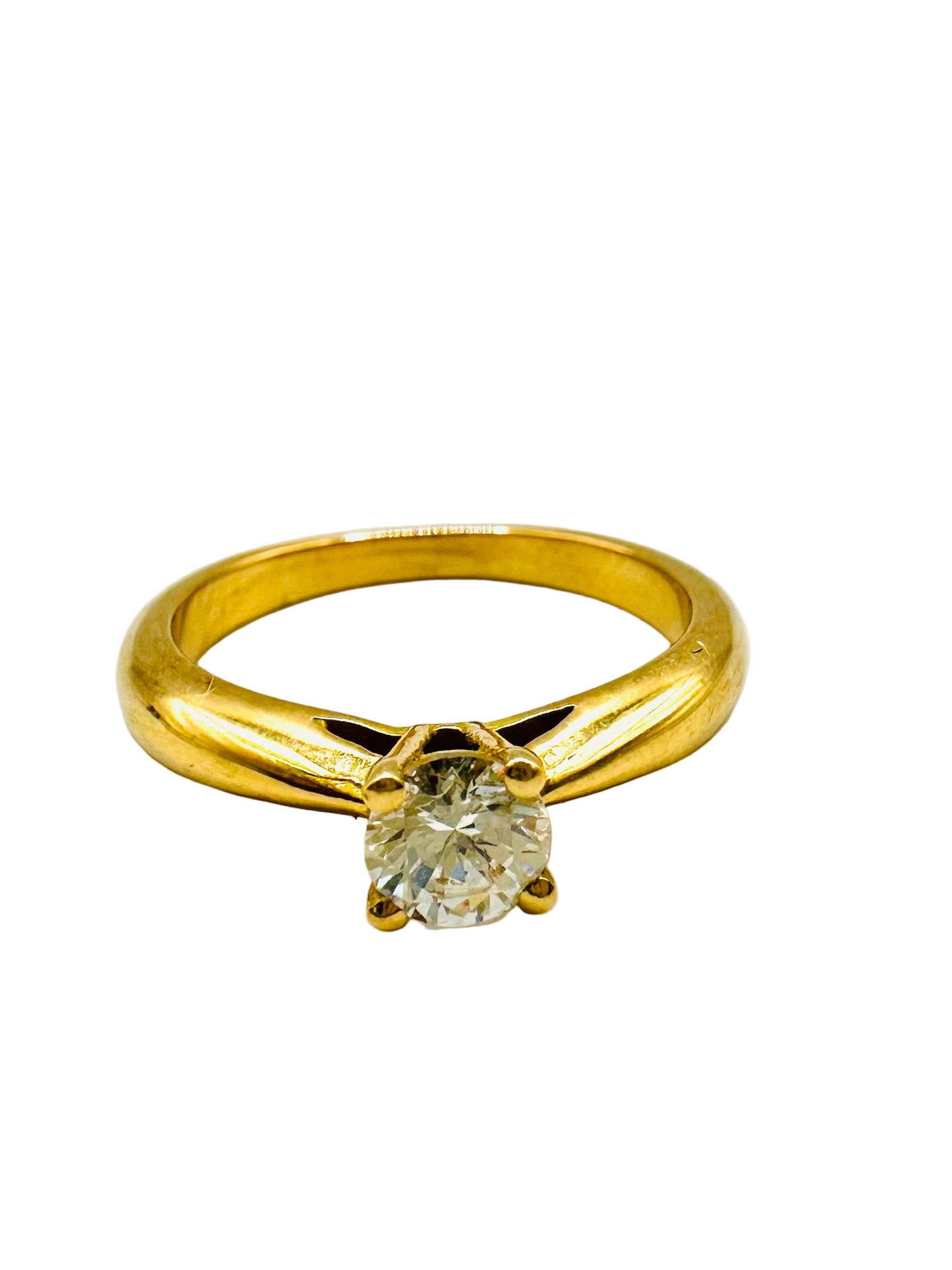 Bague de Mariage Solitaire En Or 18 Carats