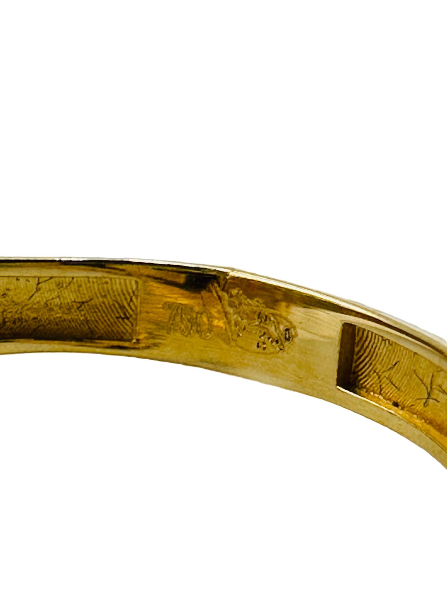 Bague Lunette en Or Jaune 18 Carats