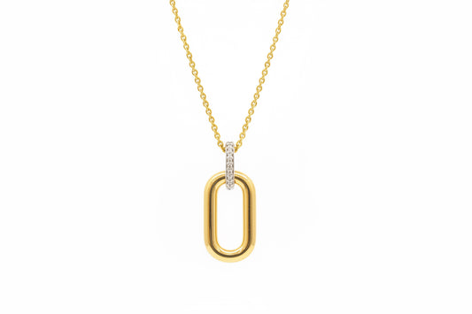 Pendentif raffiné en or 18 carats
