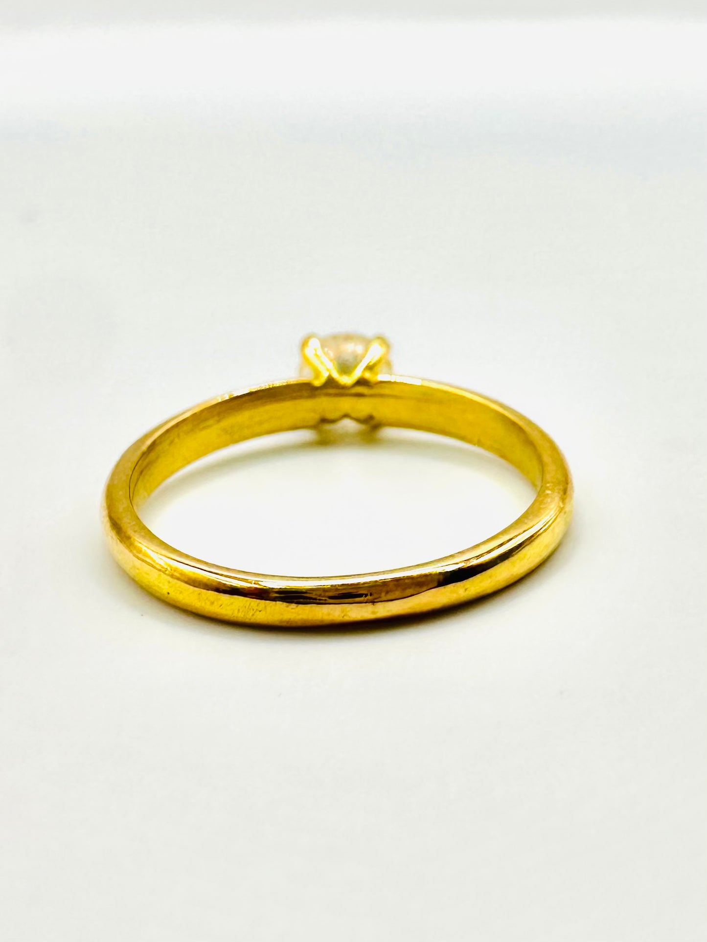Solitaire en Or Jaune 18 Carats