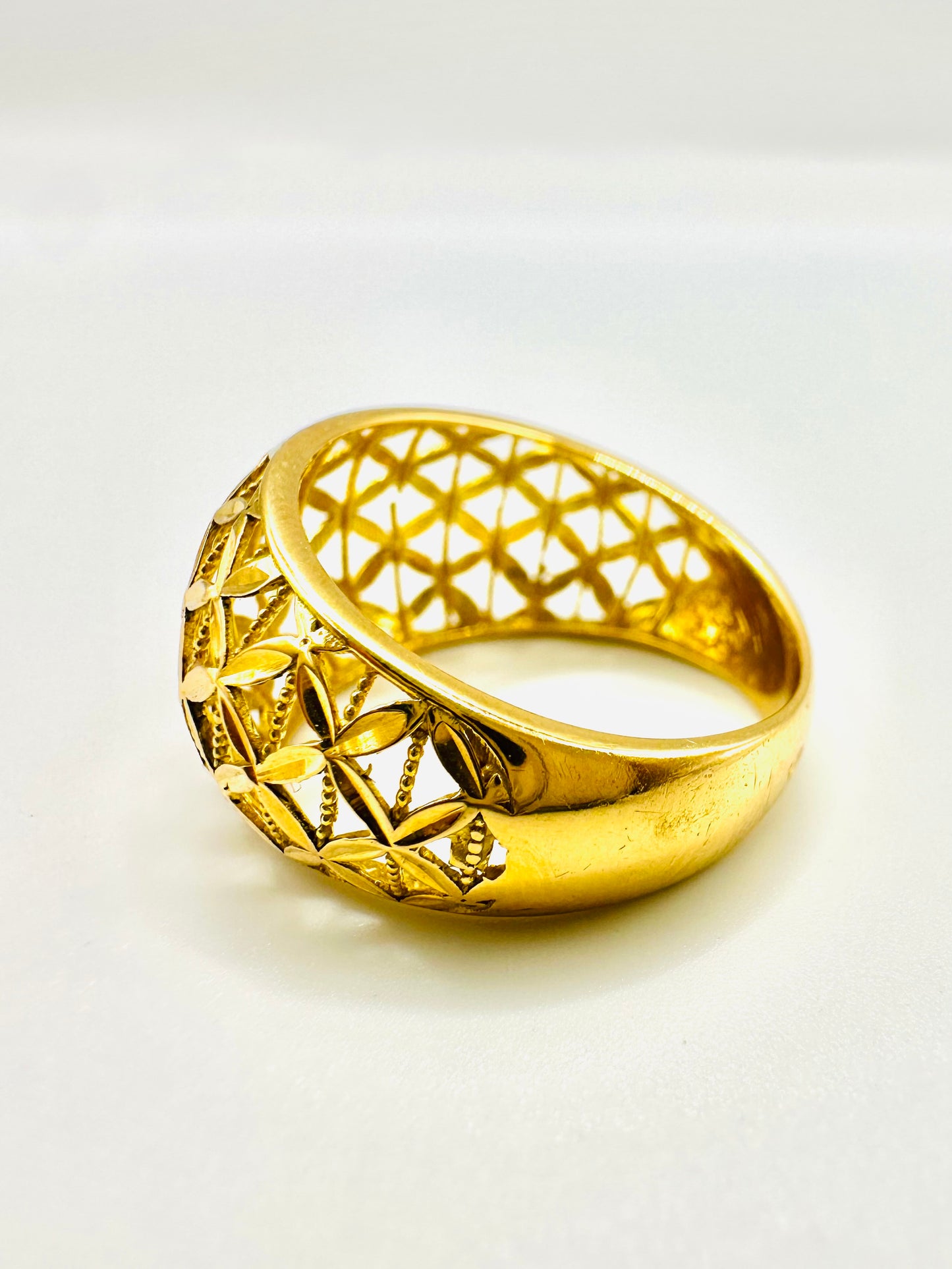 BAGUE DIAMANTINE OR 750/1000