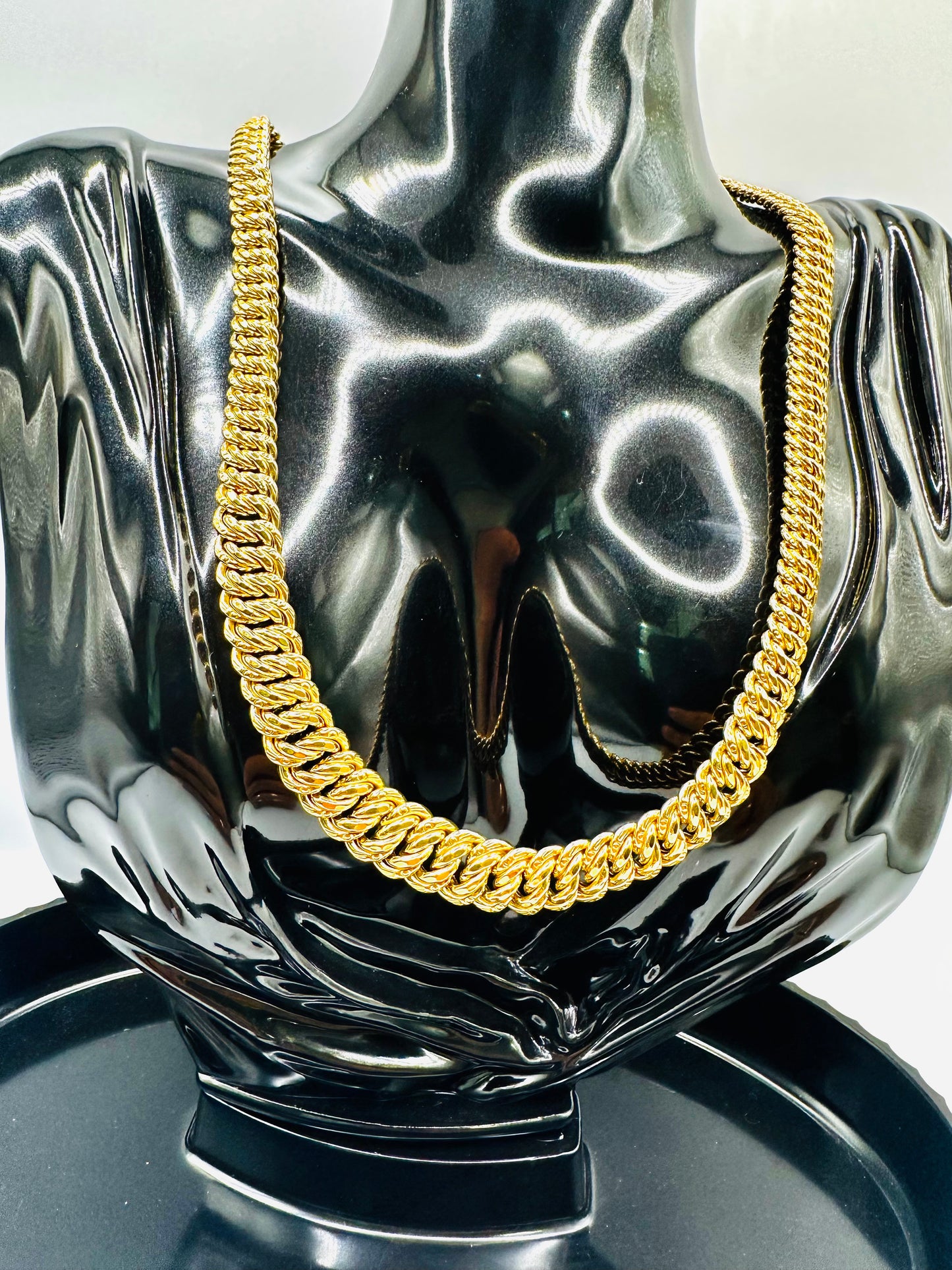 Chaîne maille américaine en chute Or 750/1000