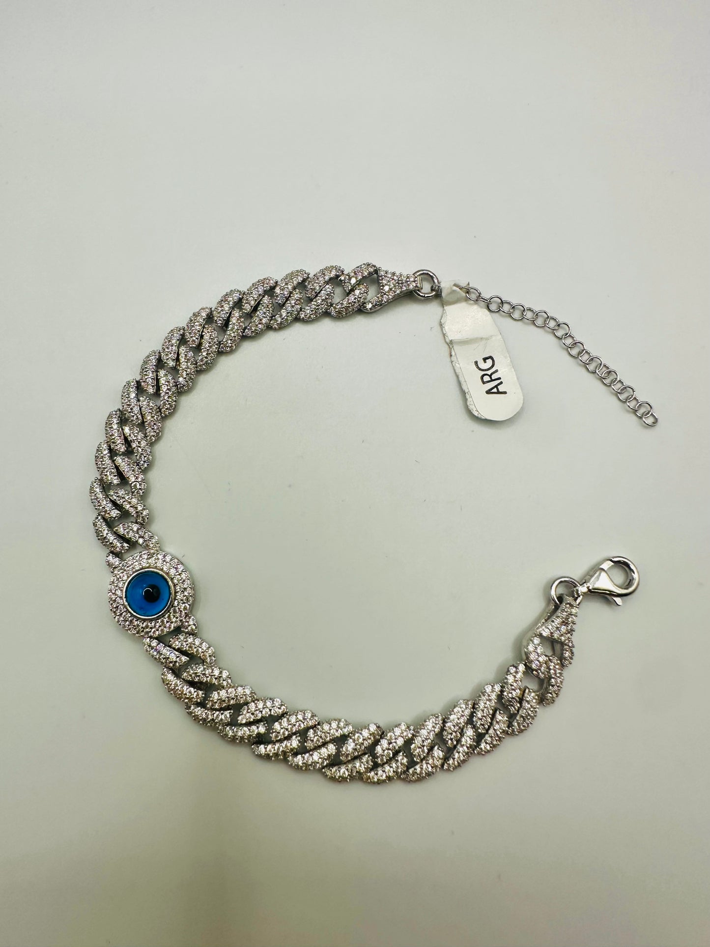 Bracelet Femme en Argent 925 – Perles & Œil