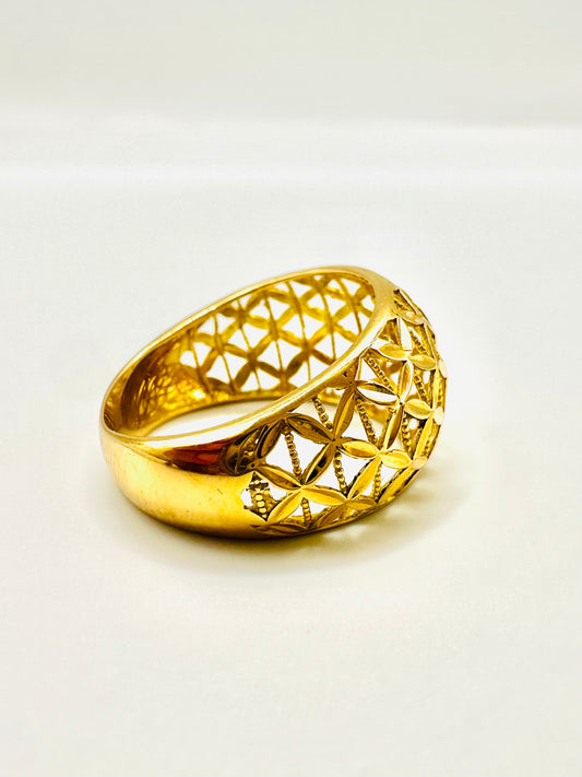 BAGUE DIAMANTINE OR 750/1000