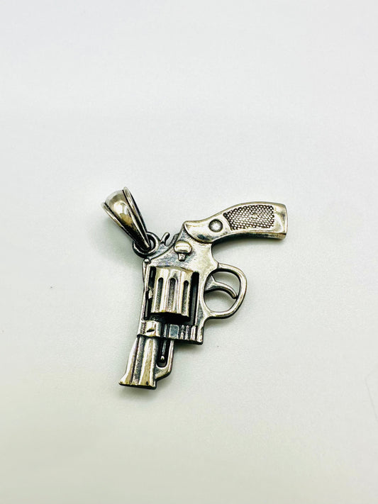 PENDENTIF HOMME pistolet en argent 925