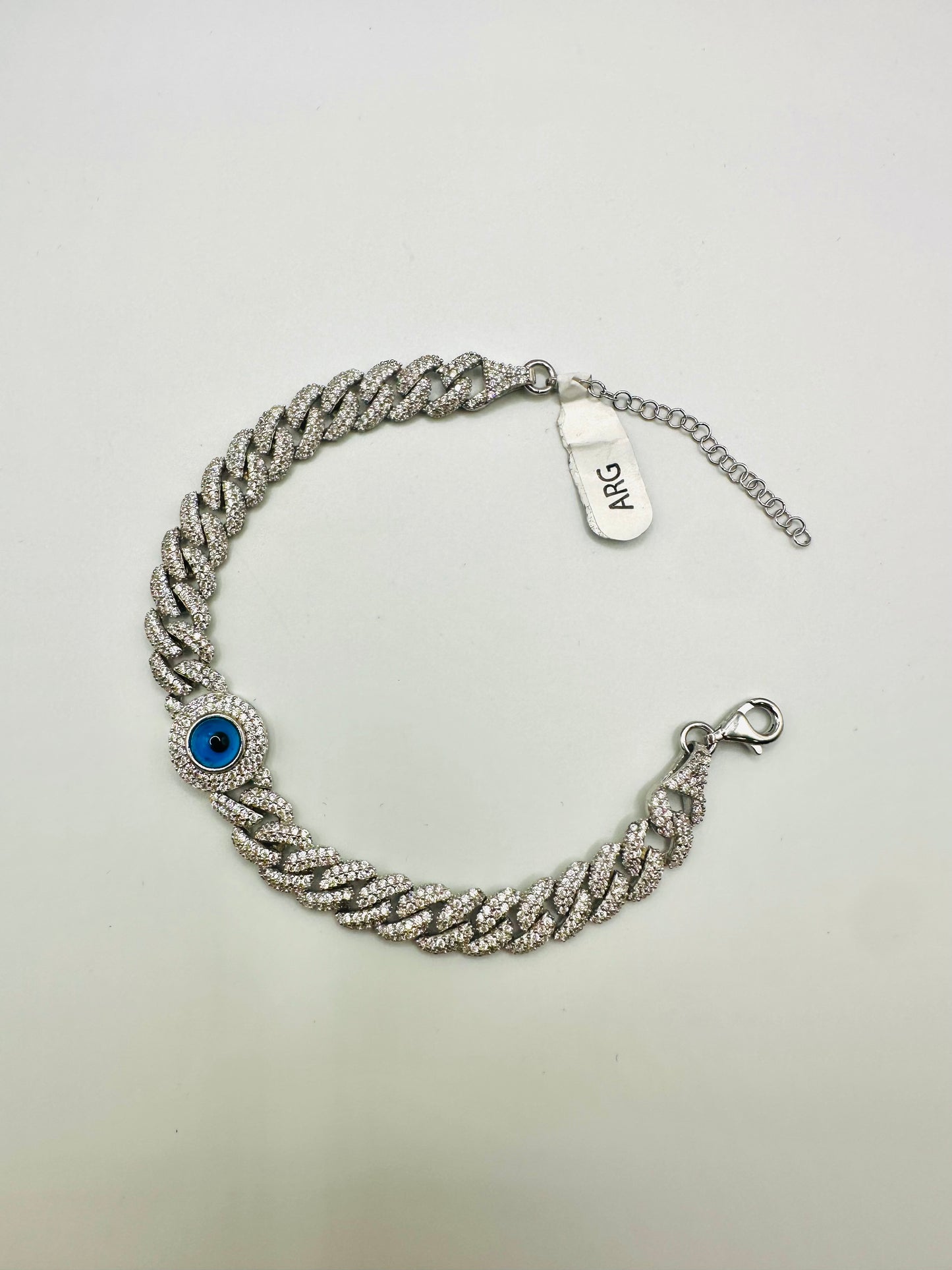 Bracelet Femme en Argent 925 – Perles & Œil