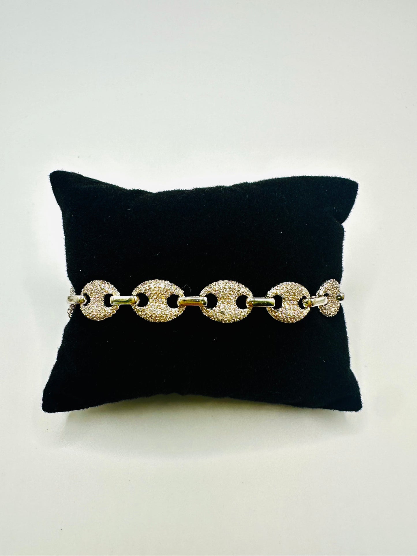 Bracelet Femme en Argent 925 – Graine de Café Perlée