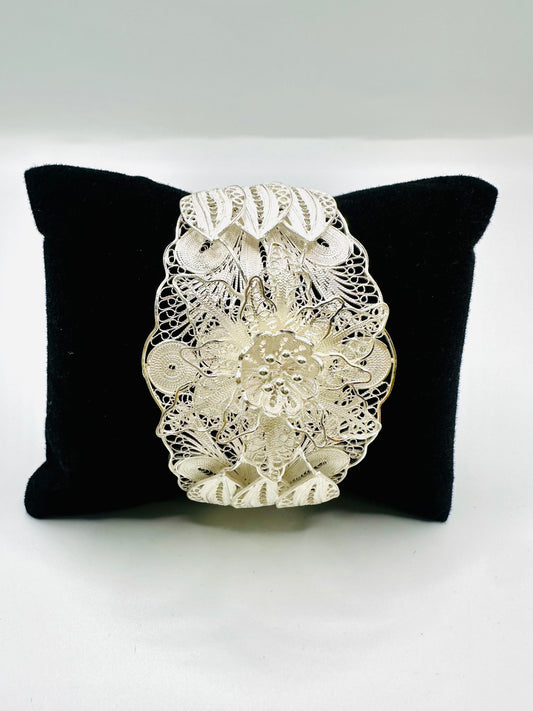 Bracelet Fleur Royale en Argent 925