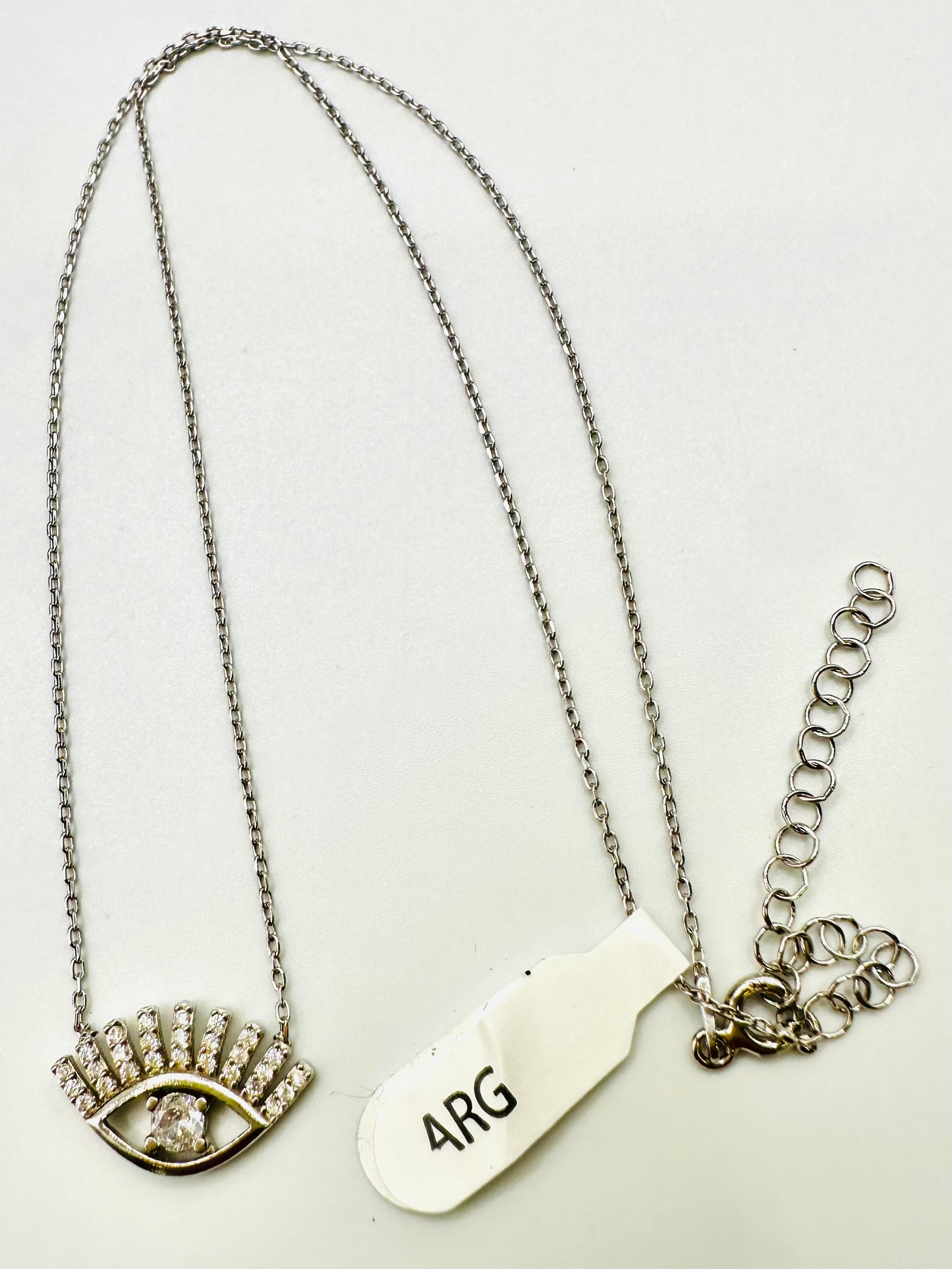 Chaîne en argent 925 avec pendentif œil
