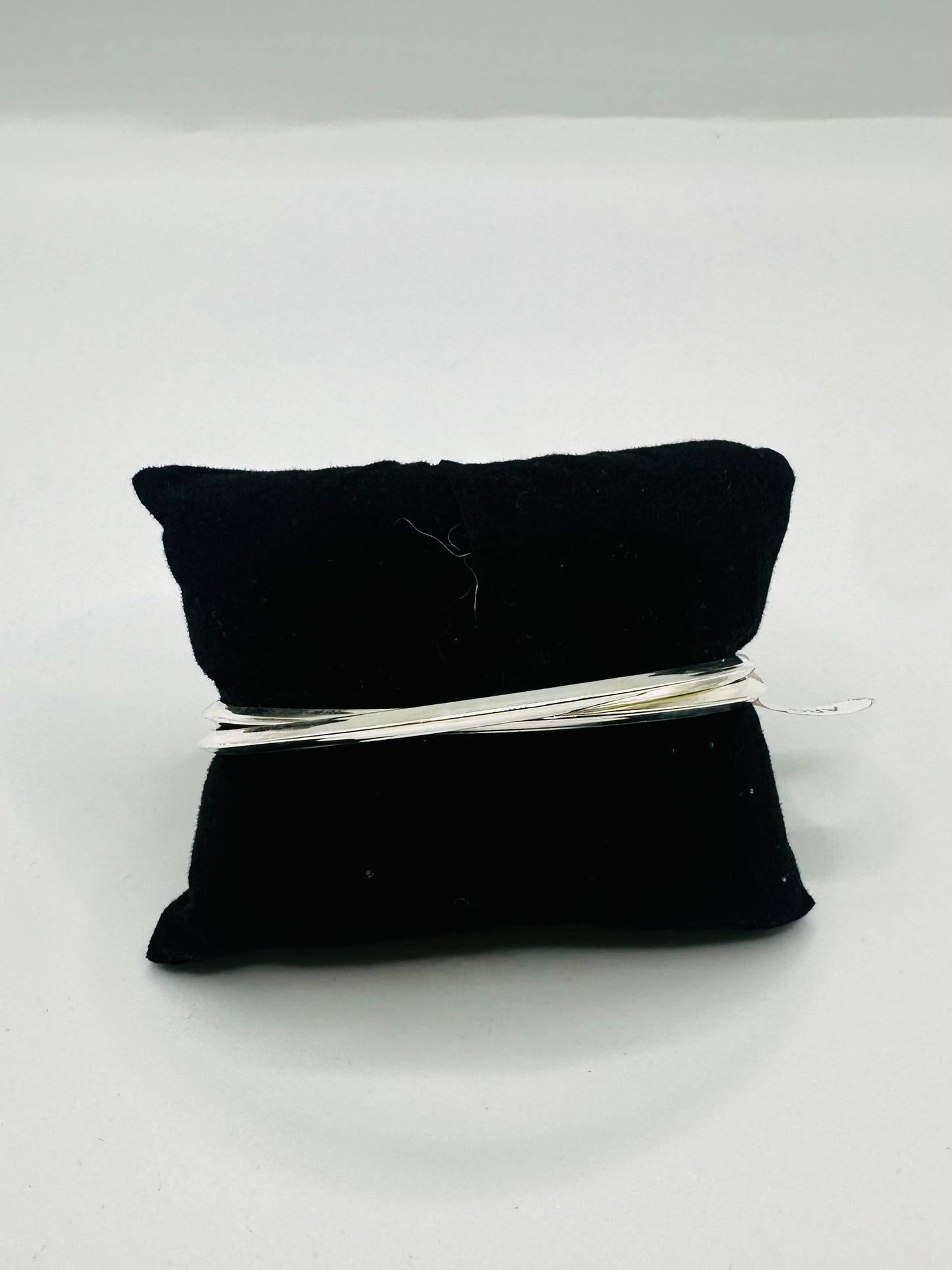 Bracelet Duo d’Anneaux Entrelacés en Argent 925