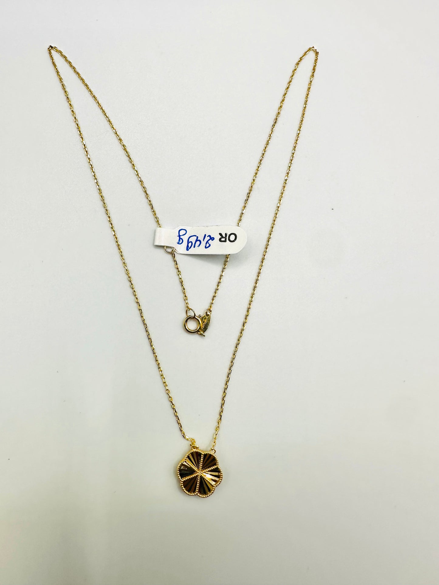Chaîne fleur 🌸 Or 750/1000