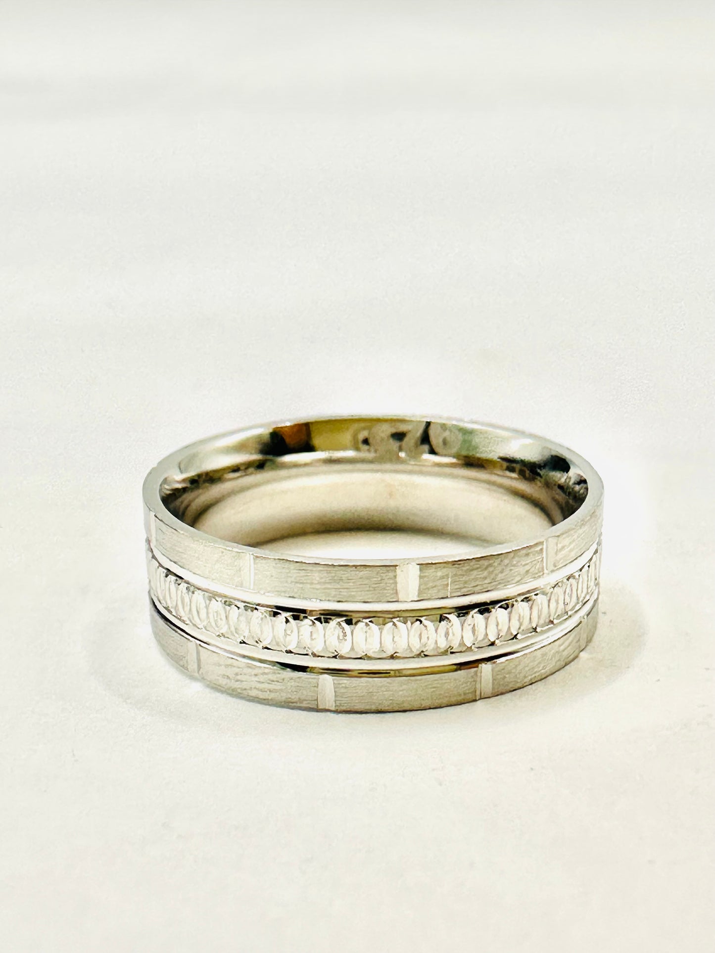 ALLIANCE HOMME EN ARGENT 925