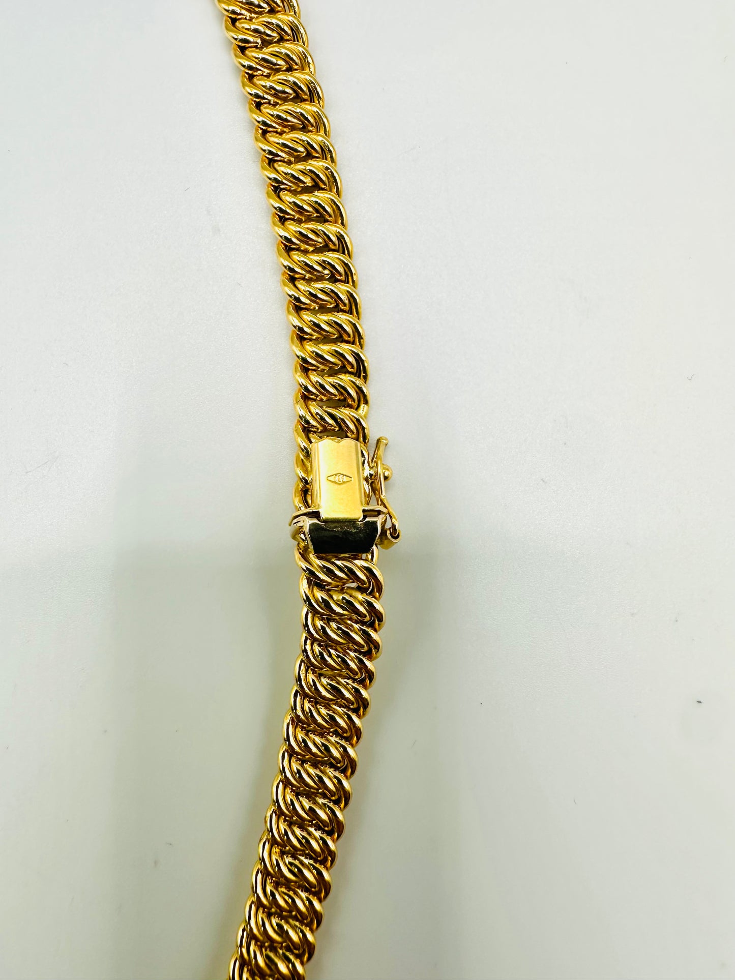Chaîne maille américaine en chute Or 750/1000