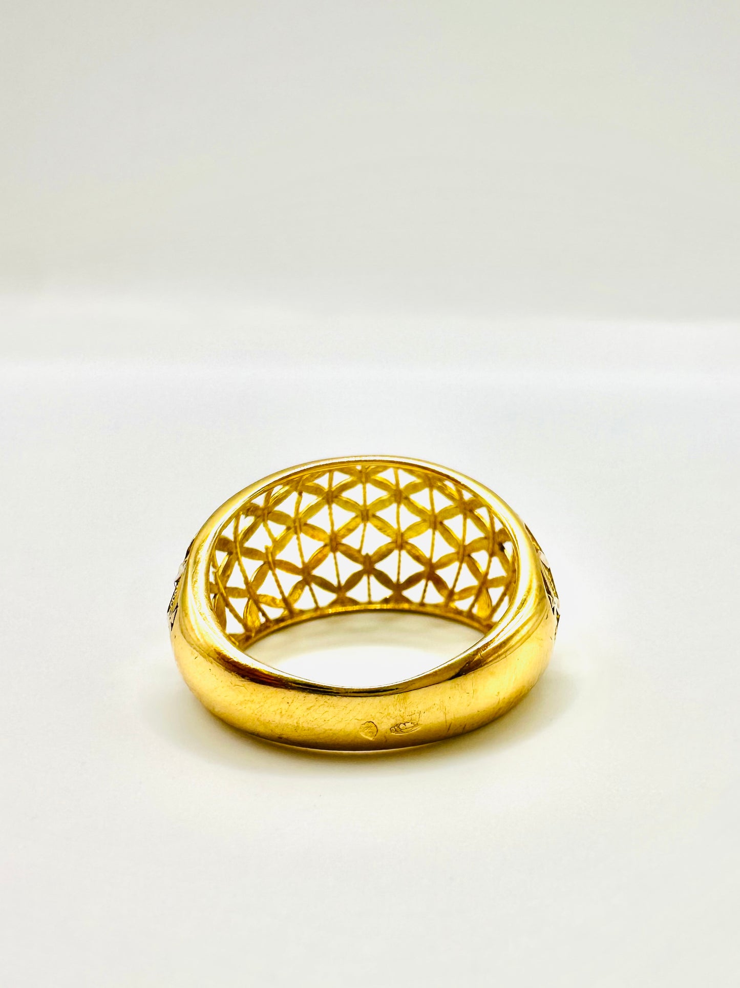 BAGUE DIAMANTINE OR 750/1000