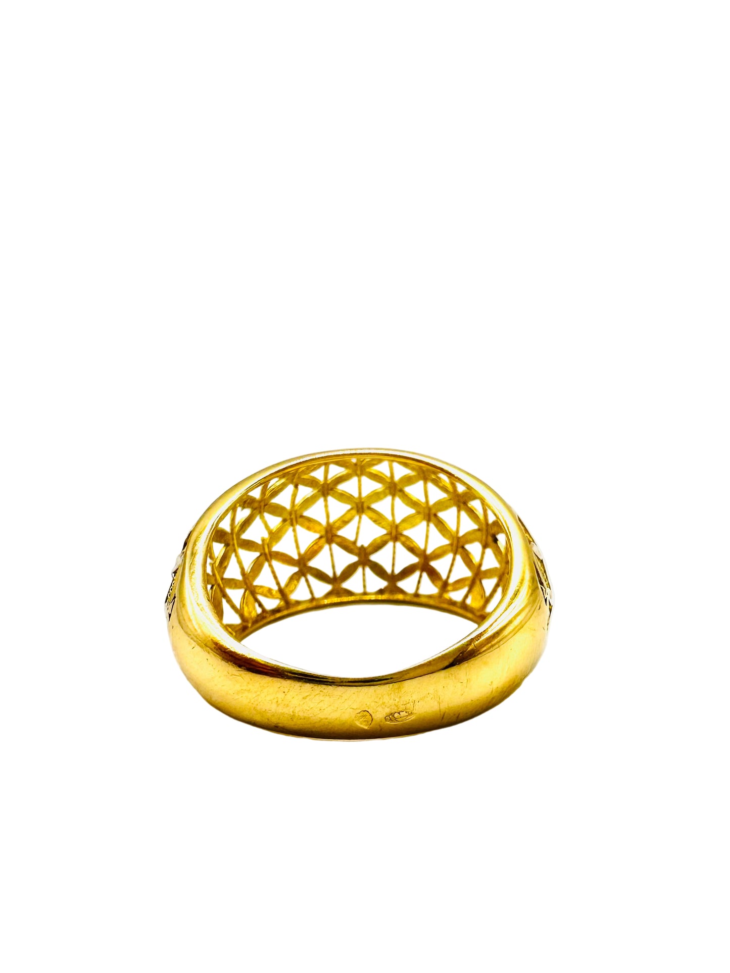 BAGUE DIAMANTINE OR 750/1000