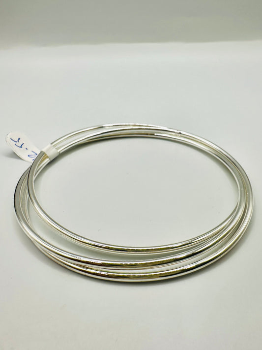 Bracelet Trio d’Anneaux Entrelacés en Argent 925