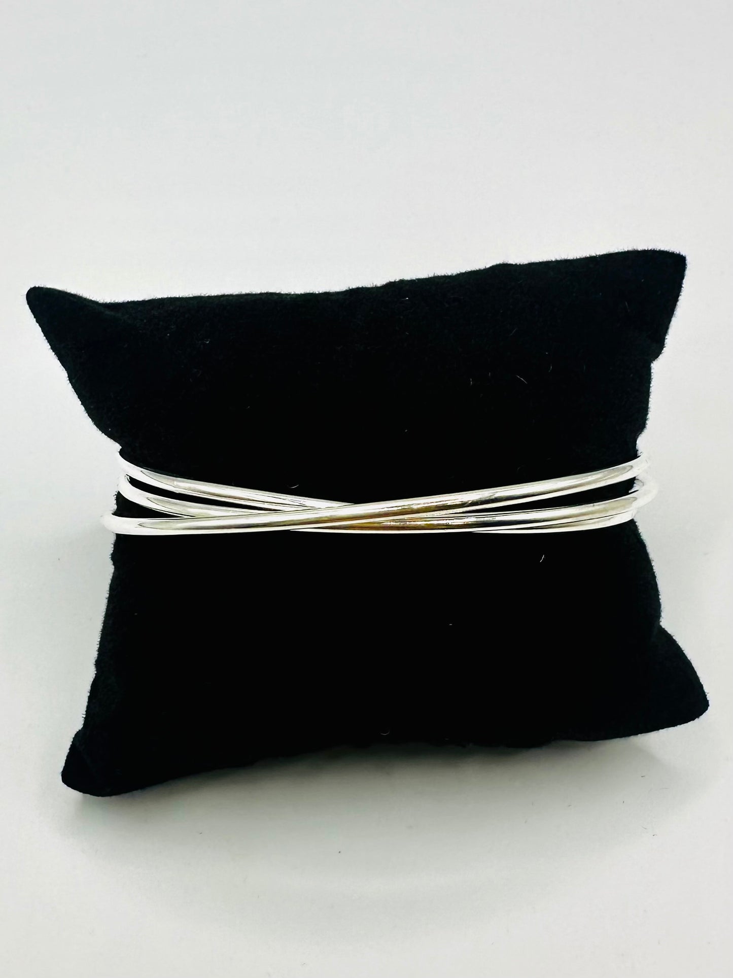 Bracelet Trio d’Anneaux Entrelacés en Argent 925