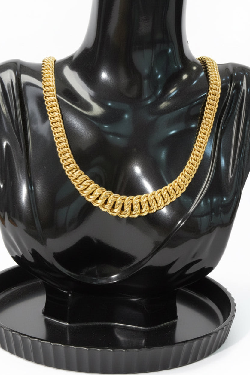 Collier d’occasion maille américaine en chute 750/1000