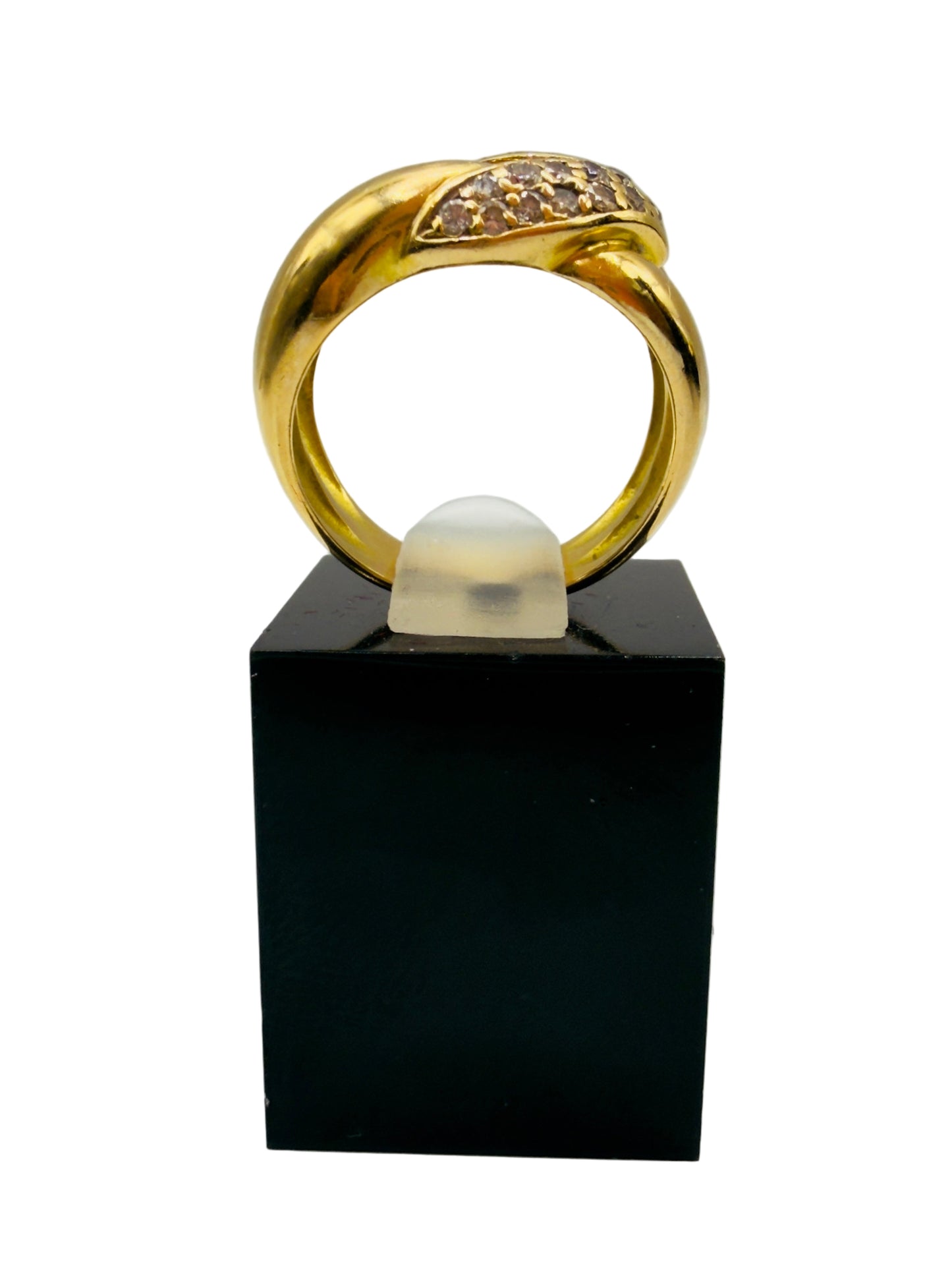 Bague sertir Diamants naturel Or 750/1000