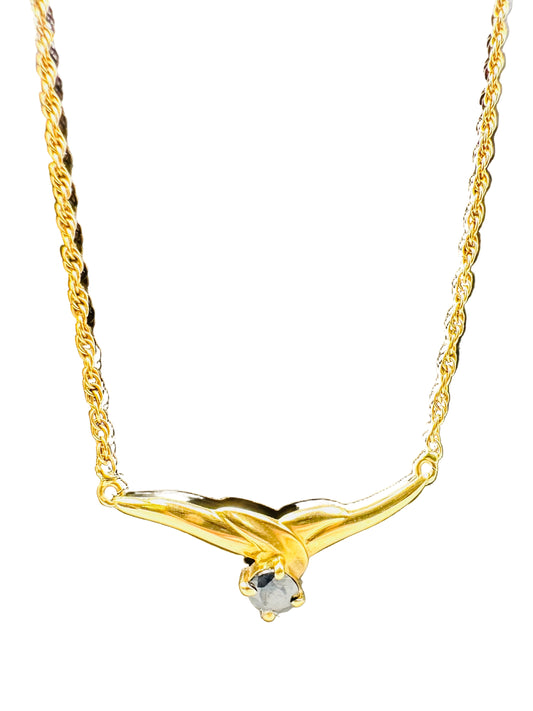 Collier pendentif saphir Or 18 Carats