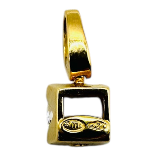 Pendentif Pierre Brillante en Or 18K