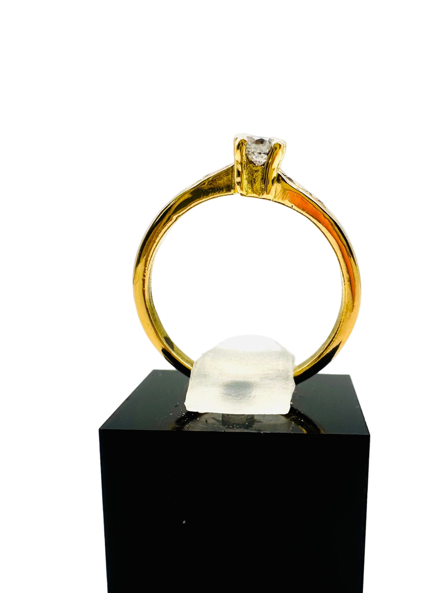 Alliance “Toi et Moi” en Or Jaune 18 Carats