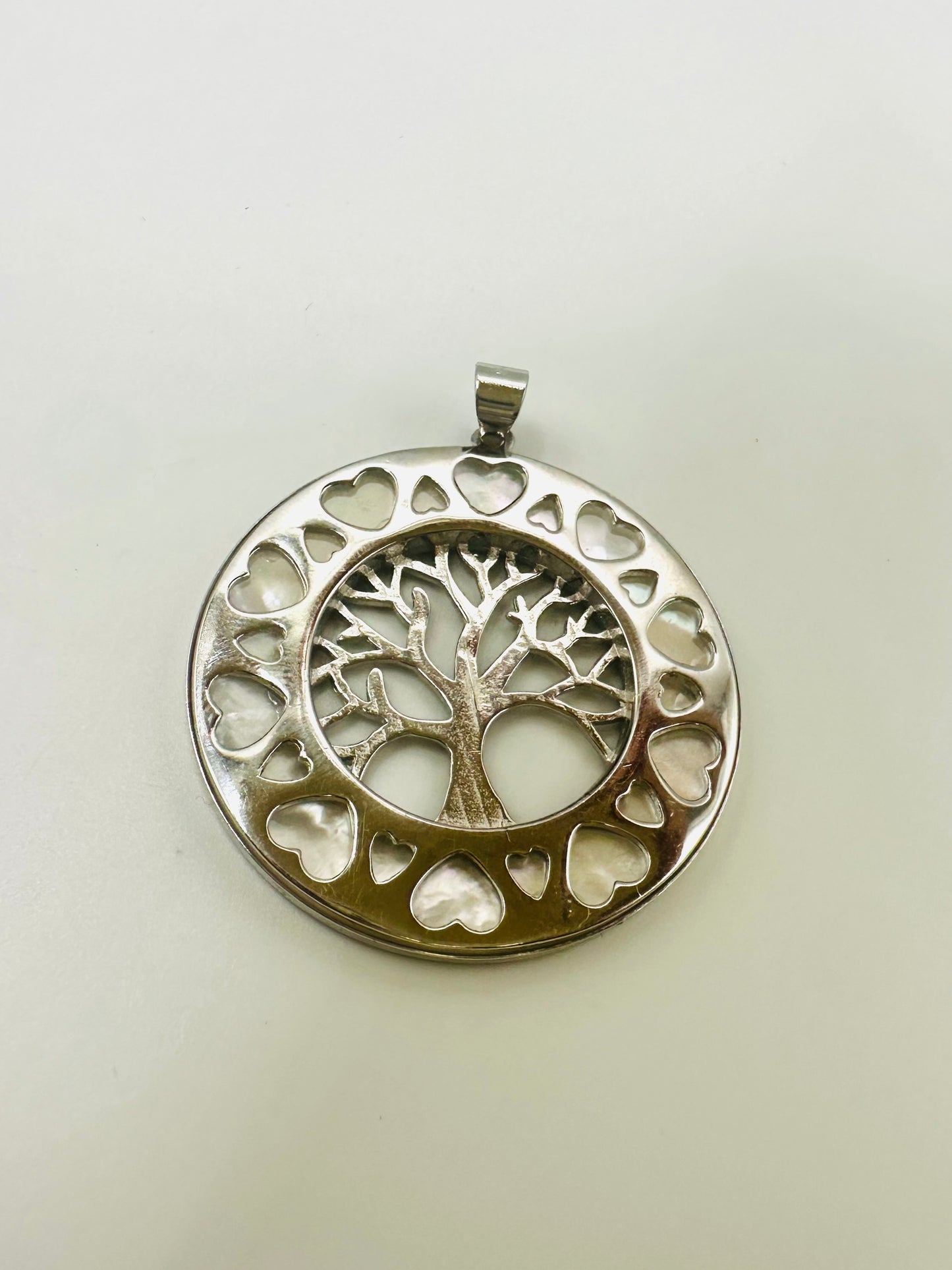 Pendentif en Argent 925 ~ Arbre De Noah