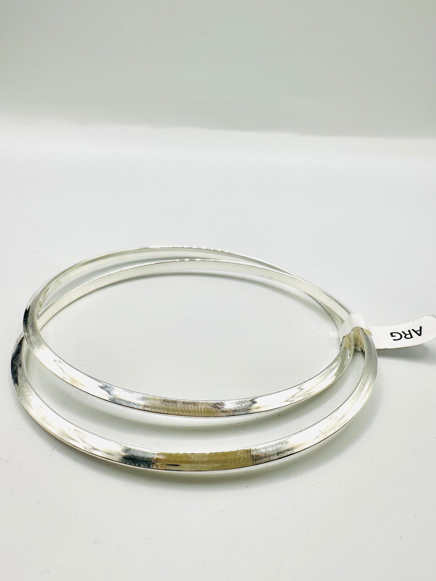 Bracelet Duo d’Anneaux Entrelacés en Argent 925