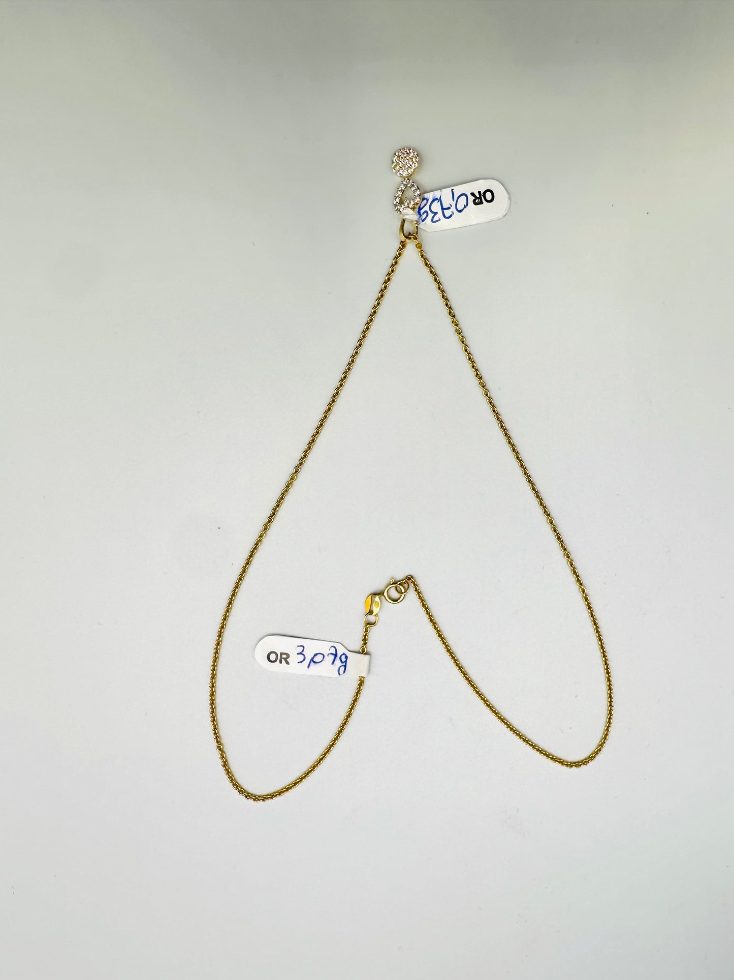 Chaîne & Pendentif Petit Cœur ❣️ Or 750/1000