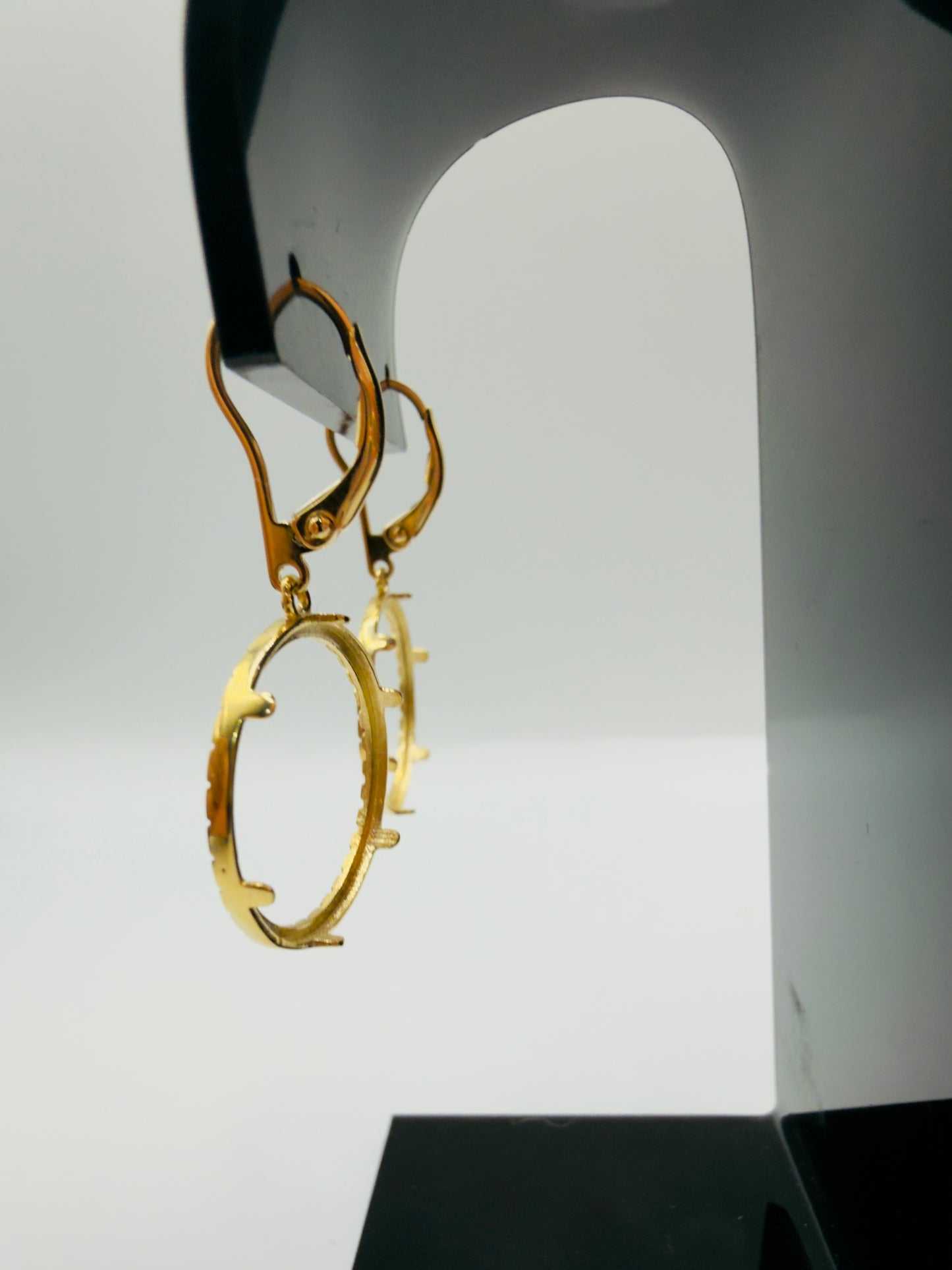 Boucles D’oreilles Porte Pièce 10 Francs 750/1000