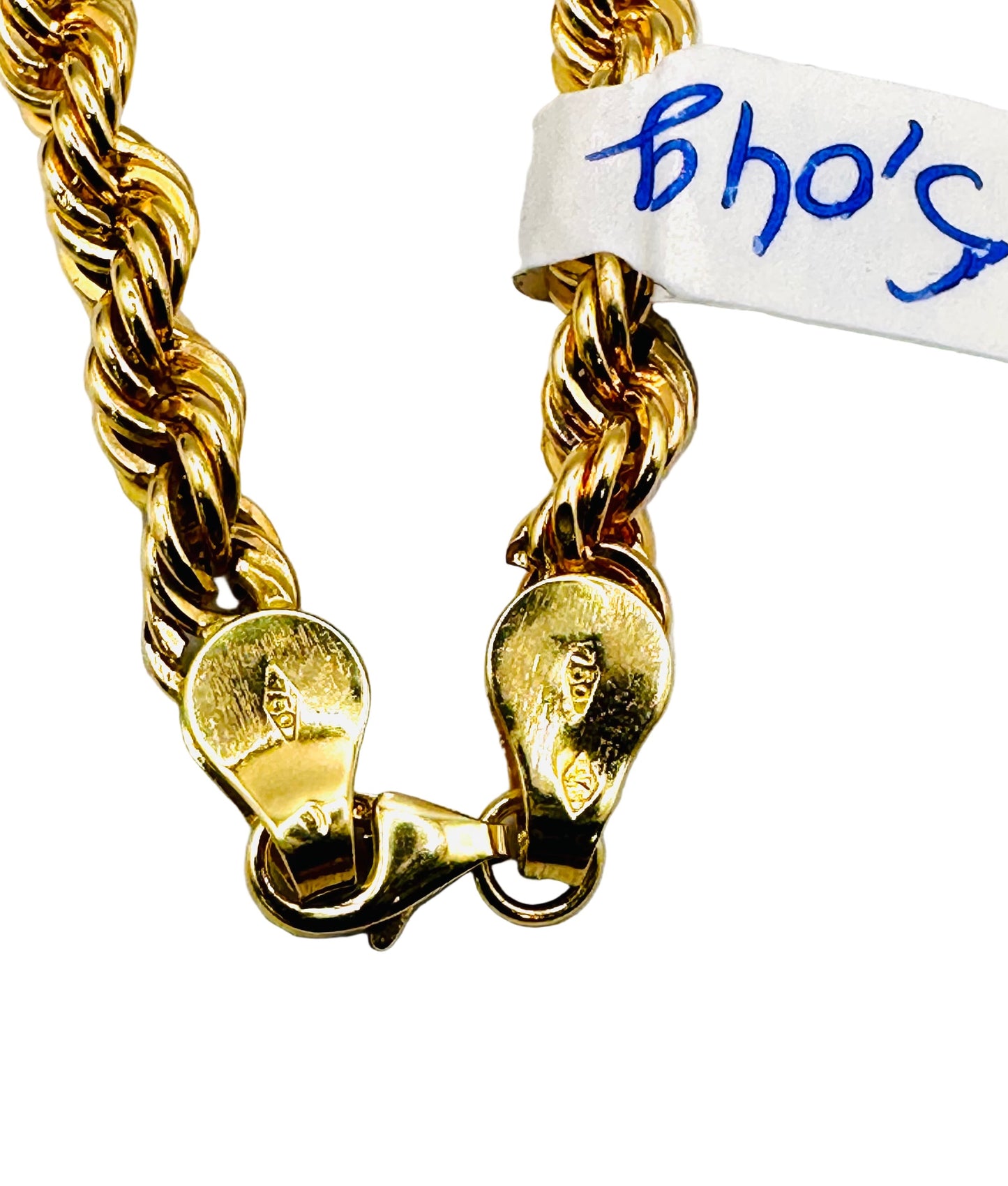 Gourmette maille torsadée Or 750/1000