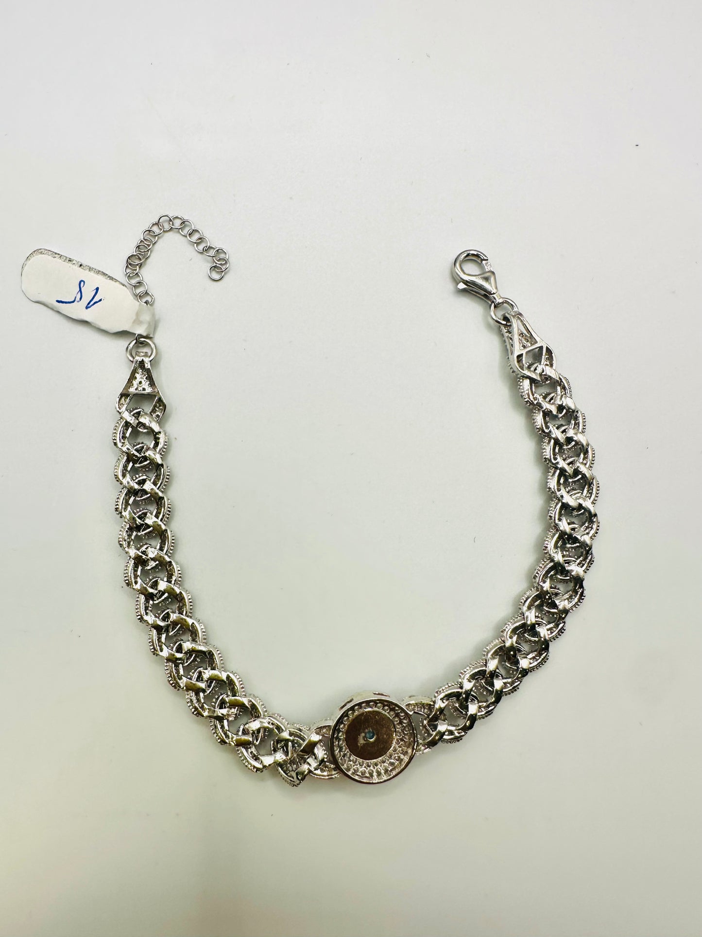 Bracelet Femme en Argent 925 – Perles & Œil