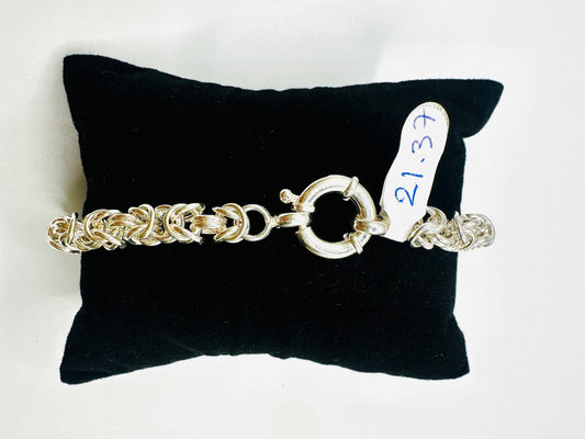 Bracelet Gourmette Léopard En Argent 925