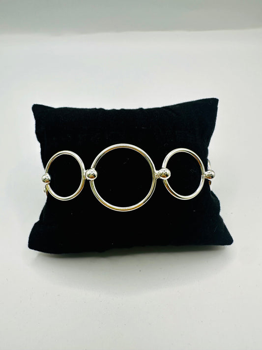 Bracelet Femme en Argent 925 – Cercles Dégradés