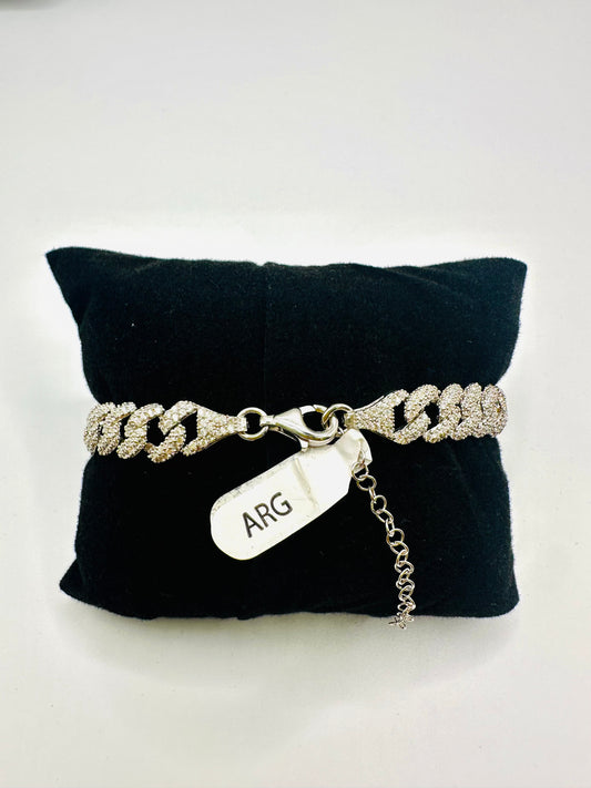 Bracelet Femme en Argent 925 – Perles & Œil