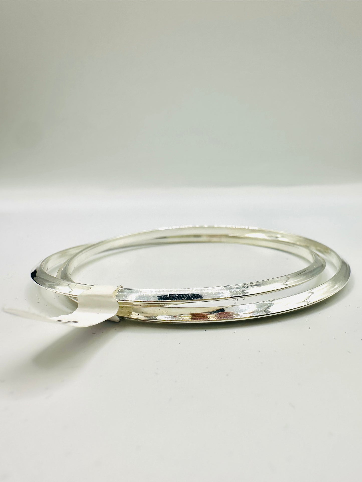 Bracelet Duo d’Anneaux Entrelacés en Argent 925