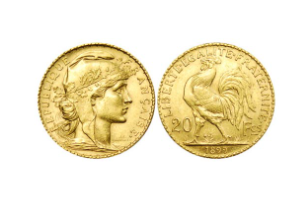 PIECE COQ MARIANNE 20 FRANCS