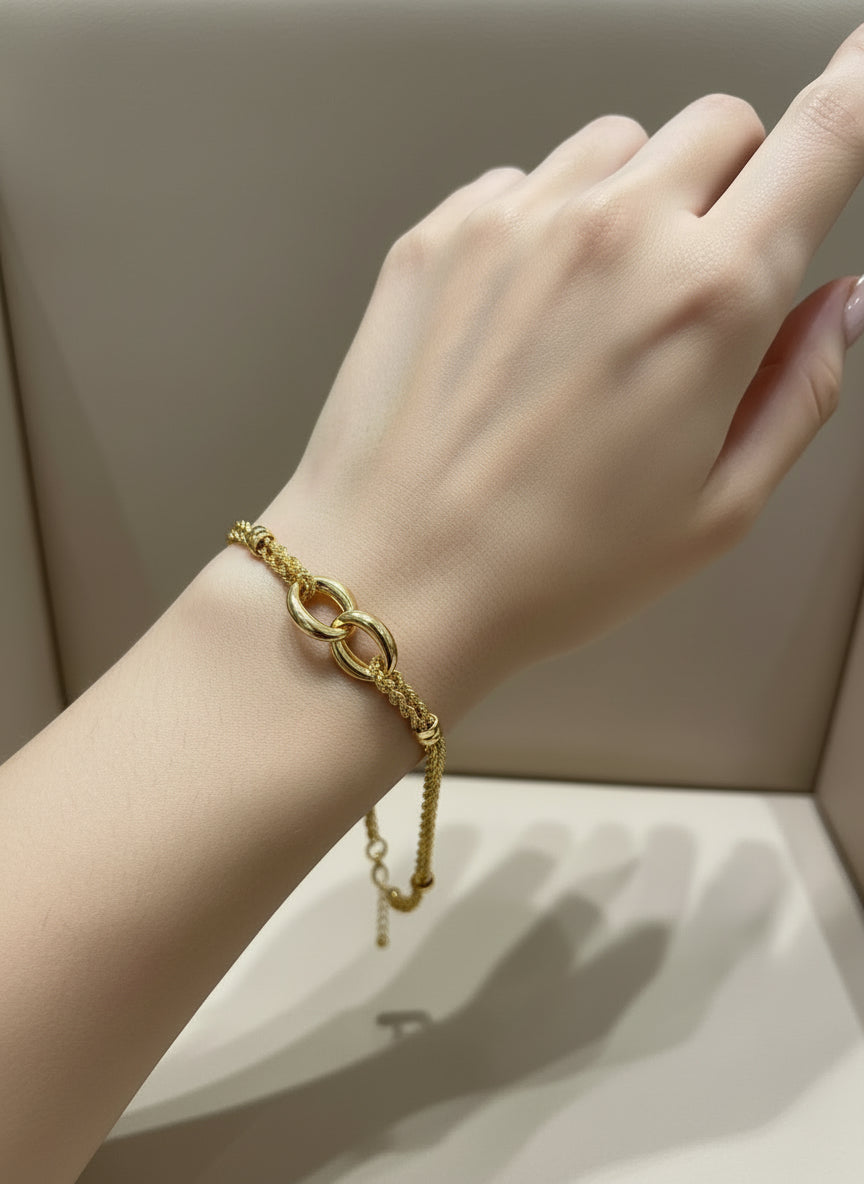 Bracelet Menottes En Or 750/1000