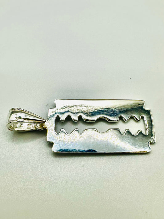 PENDENTIF HOMME Grande lame en argent 925