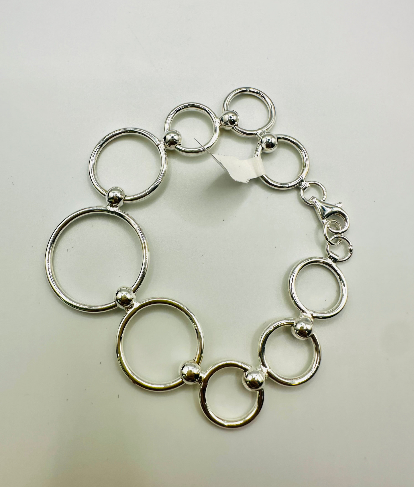 Bracelet Femme en Argent 925 – Cercles Dégradés