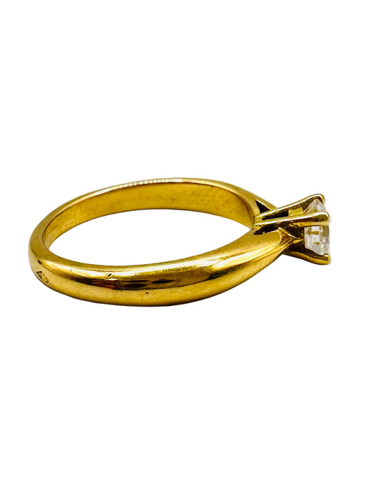 Bague de Mariage Solitaire En Or 18 Carats