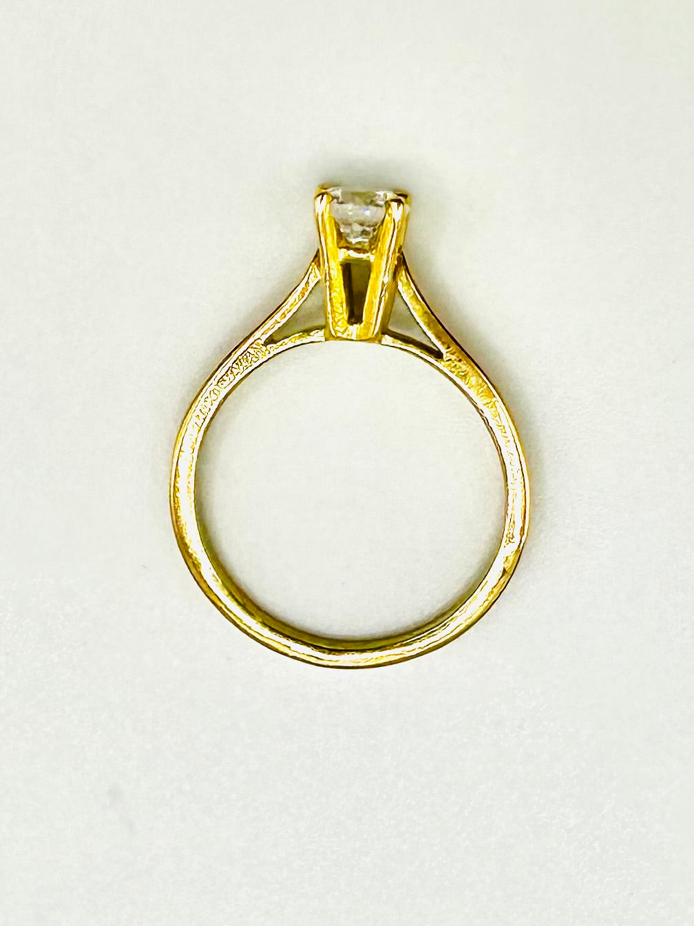 Solitaire en Or Jaune 18 Carats