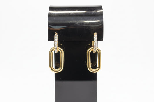 Boucles d’oreilles raffinées en or 750/1000