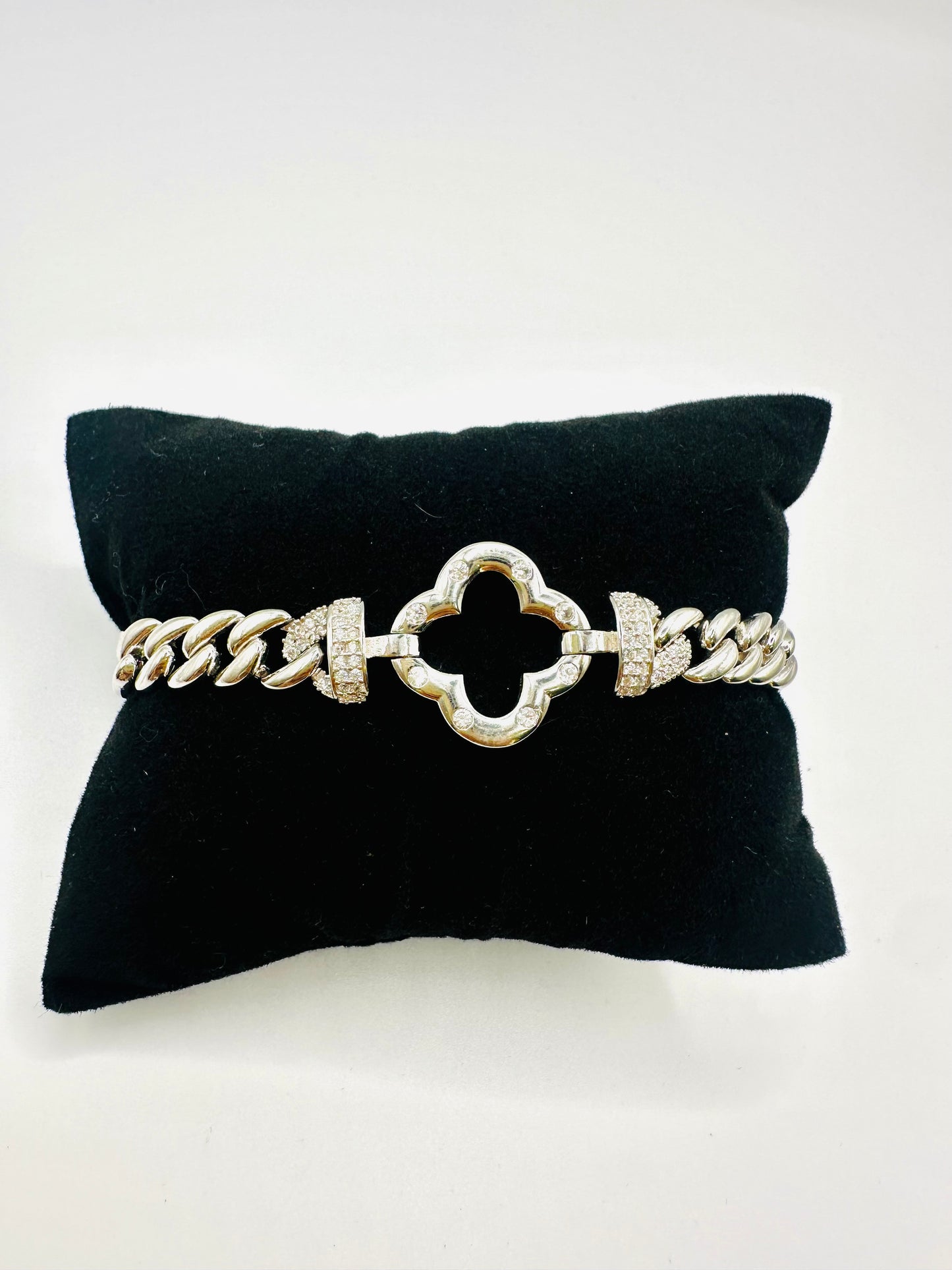 Bracelet Trèfle Porte-Bonheur en Argent 925