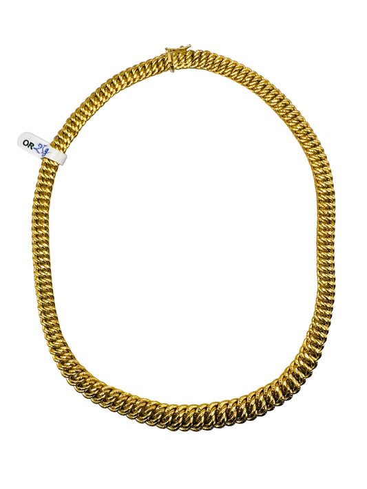 Chaîne maille américaine en chute Or 750/1000