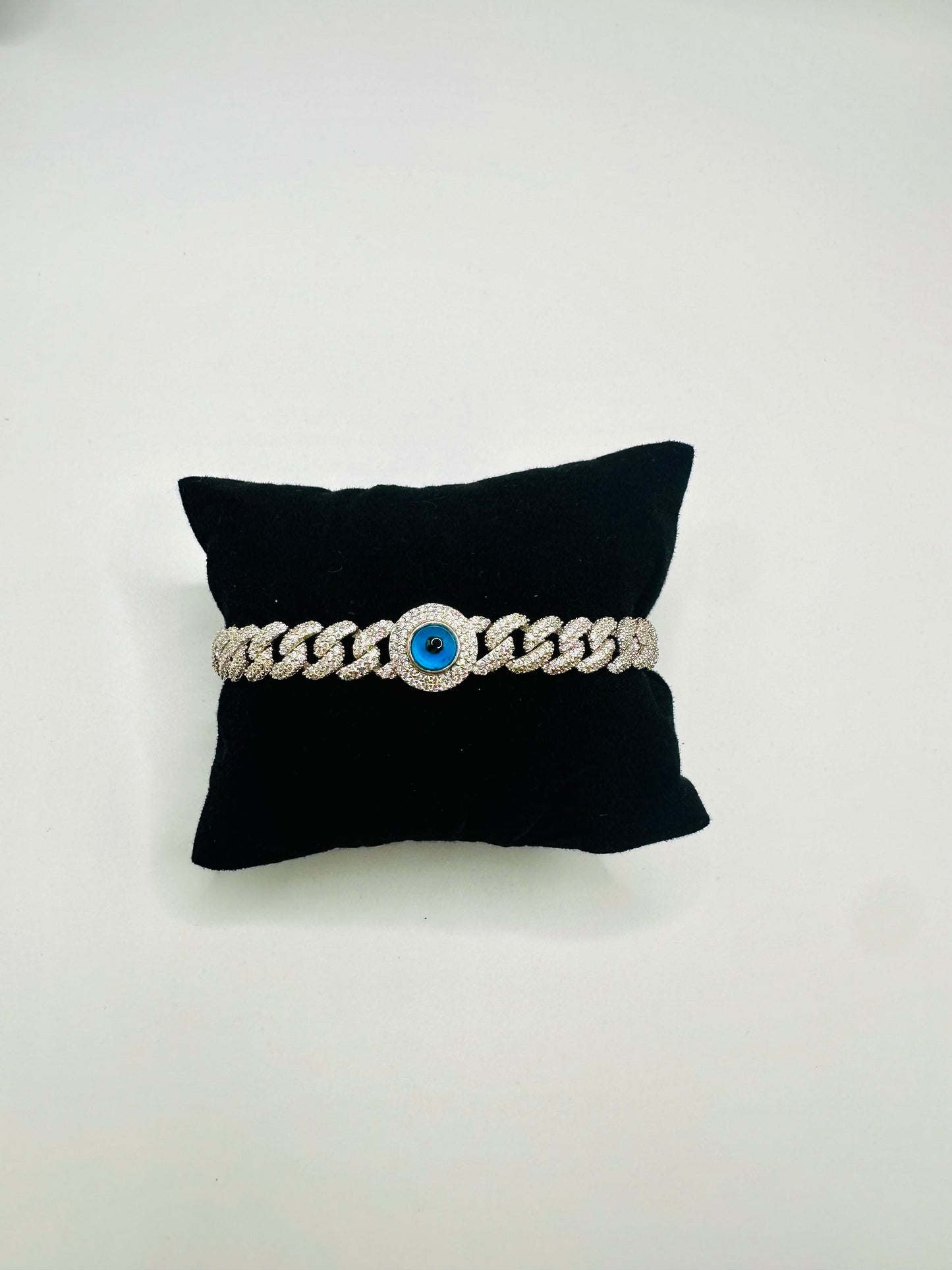 Bracelet Femme en Argent 925 – Perles & Œil